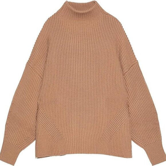 Zara Purl Knit Wool Blend Sweater - Picture 5 of 15